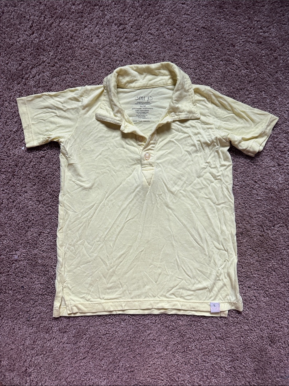 Well Dressed Wolf - Omi Jo - Light Yellow Boys' Polo Shirt